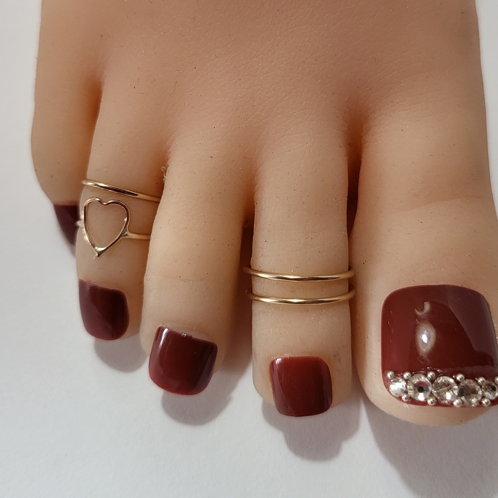 14K Toe Rings - Picture 6 of 6